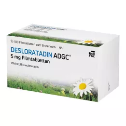 DESLORATADIN-ADGC 5 mg õhukese polümeerikattega tabletid, 100 tk