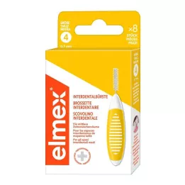 ELMEX Hambavaheharjad ISO suurus 4 0,7 mm kollane, 8 tk