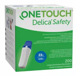 ONE TOUCH Delica Safety ühekordne torkeseade 23 G, 200 tk