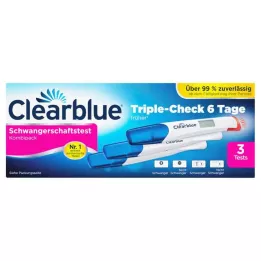 CLEARBLUE Rasedustest TripleCheck ülivarajane, 3 tk