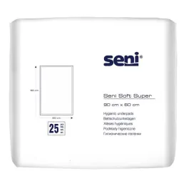 Seni® Soft Super voodikaitse aluskate 90x60 cm, 25 tk
