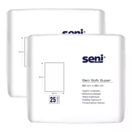 SENI Pehme Super Bed Protector 60x90 cm, 2X25 tk