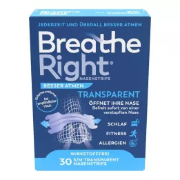 BESSER Atmen Breathe Right ninakork tavaline läbipaistev, 30 tk