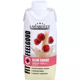 LAYENBERGER Fit+Feelgood Slim Shake vaarika-vanilje, 330 ml