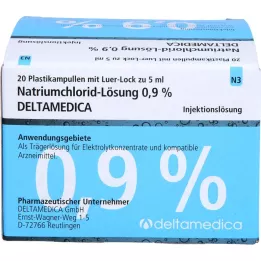 NATRIUMCHLORID-Lahus 0,9% Deltamedica Luer-Lo Pl., 20X5 ml