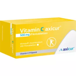 VITAMIN C AXICUR 500 mg kilega kaetud tabletid, 100 tk