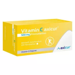 VITAMIN C AXICUR 500 mg õhukese polümeerikattega tabletid, 100 tk