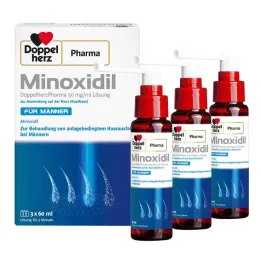 MINOXIDIL DoppelherzPharma 50 mg/ml lahus meestele, 3X60 ml