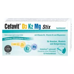 CEFAVIT D3 K2 Mg 2000 I.E. graanulid, 12 tk