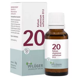 BIOCHEMIE Pflüger 20 Kaaliumalumiinium.väävel.D 12 Gl., 15 g