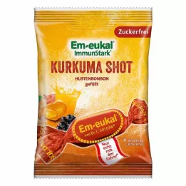 EM-EUKAL Bonbons Kurkum Shot täidisega suhkruvaba, 75 g