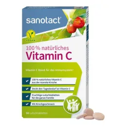 100% Looduslik C-vitamiini sanotact pastillid, 30 tk