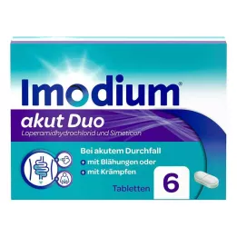 IMODIUM akut Duo 2 mg/125 mg tabletid, 6 tk
