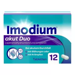IMODIUM akut Duo 2 mg/125 mg tabletid, 12 tk
