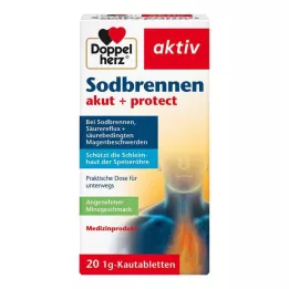 DOPPELHERZ Kõrvetiste äge+kaitse närimistabletid, 20 tk