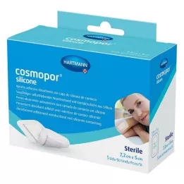 COSMOPOR silikoonhaavaside 5x7,2 cm, 5 tk