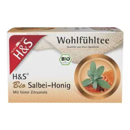 H&amp;S Organic Sage Honey Filter kotid, 20X2 g