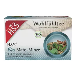 H&S Organic Mate Mint filtrikotid, 20X1,8 g