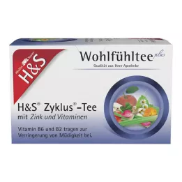 H&amp;S Cycle tee tsingi ja vitamiinidega filtrikotid, 20X1,5 g