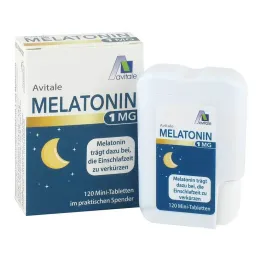 Melatoniini 1 mg minitabletid dosaatoris, 120 tk