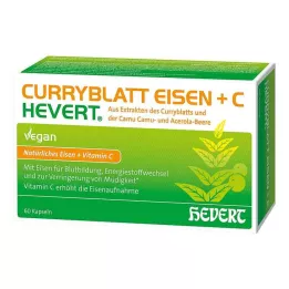 CURRYBLATT EISEN+C Hevert kapslid, 60 tk