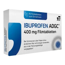 IBUPROFEN ADGC® 400 mg õhukese polümeerikattega tabletid, 10 tk