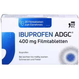 IBUPROFEN ADGC 400 mg õhukese polümeerikattega tabletid, 20 tk