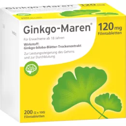 GINKGO-MAREN 120 mg kilega kaetud tabletid, 200 tk