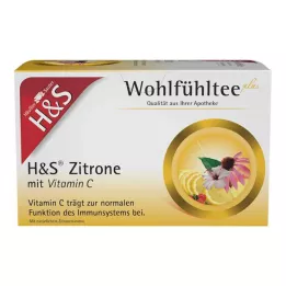 H&amp;S Lemon C-vitamiiniga filtrikotid, 20X2,5 g