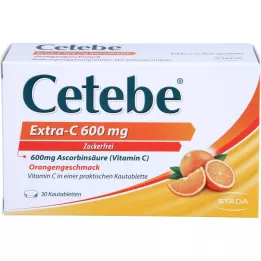 CETEBE Extra-C 600 mg närimistabletid, 30 tk