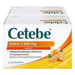 CETEBE Extra-C 600 mg närimistabletid, 120 tk
