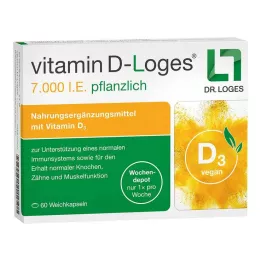 VITAMIN D-LOGES 7000 RÜ ürdi nädalahoidla, 60 tk