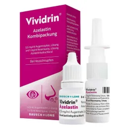 Vividrin® Azelastine kombineeritud pakend heinapalaviku &amp; allergia vastu, 1 lk