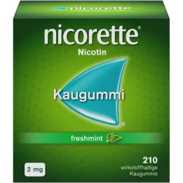 NICORETTE 2 mg esmakursuslane Kaugummi, 210 tk