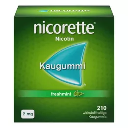 NICORETTE 2 mg värske piparmündi närimiskummi, 210 tk