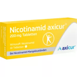 NICOTINAMID Axicur 200 mg tabletid, 10 tk