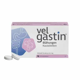 Velgastin kõhupuhitus närimistabletid, 20 tk