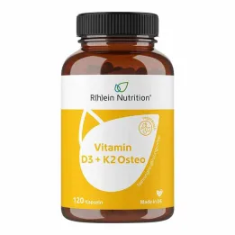 Vitamiin D3 + K2 Osteo 2000 RÜ Vit.D3 + 80 µg K2 Kps, 120 tk