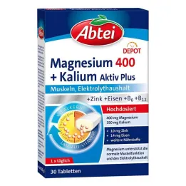Abbey Magnesium 400 + Kaaliumi tabletid, 30 tk