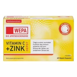 WEPA Vitamiin C+tsink kapslid, 60 tk
