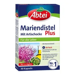 Abtei Mariendistel Plus kapslid artišokiga, 30 tk