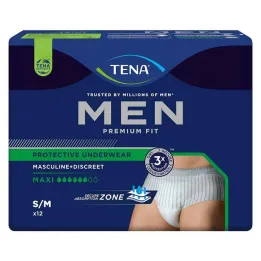 TENA® MEN PREMIUM FIT Inkontinentsi püksid Maxi S/M, 12 tk