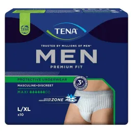 TENA® MEN PREMIUM FIT Inkontinentsi jaoks mõeldud püksid Maxi L/XL , 10 tk