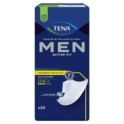 TENA® MEN ACTIVE FIT Inkontinentsi 2. taseme padjad, 20 tk