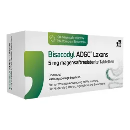 Bisacodyl ADGC® lahtistav 5 mg gastroresistentsed tabletid, 100 tabletti