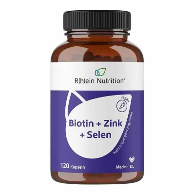 Biotiin + tsink + seleen nahale ja juustele &amp; küünekapslid, 120 tk