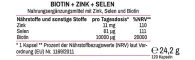 Instructions for use for Biotiin + tsink + seleen nahale ja juustele & küünekapslid, 120 tk - 5