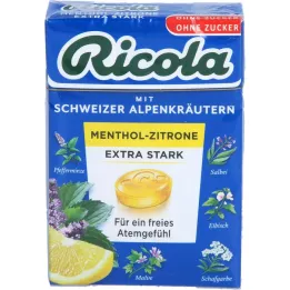 RICOLA o.Z.Box Mentool-Sidrun eriti kanged kommid, 50 g
