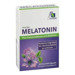 Melatoniin + kannatuslill + palderjani kapslid, 60 tk