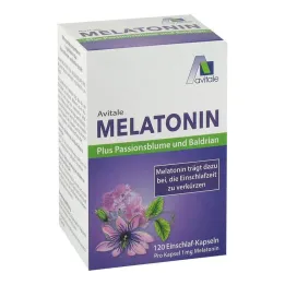 Melatoniin + kannatuslill + palderjan kapslid, 120 tk